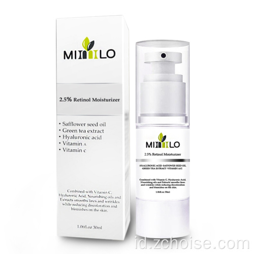 2.5% krim malam retinol melembabkan krim retinol wajah